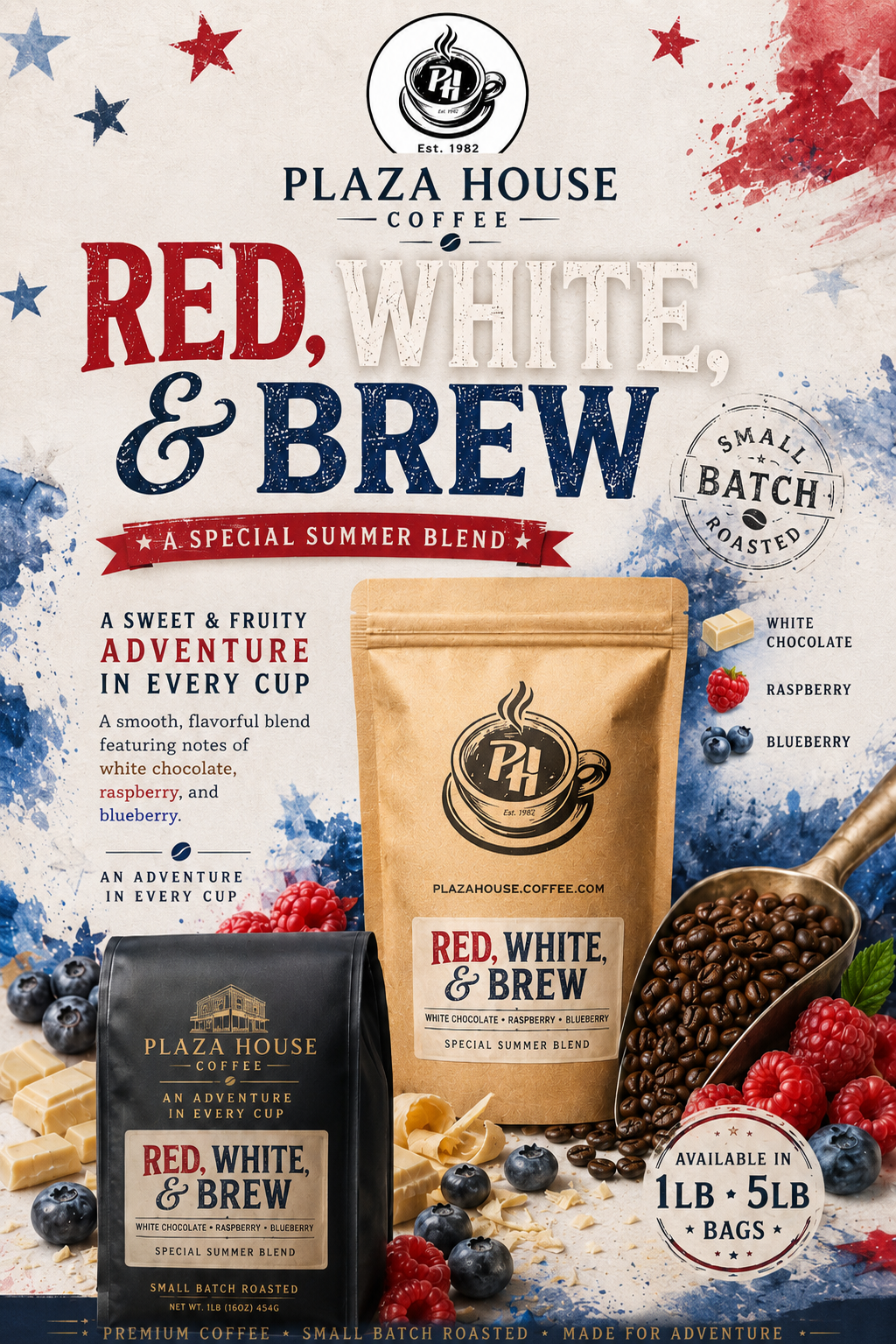 Red, White, and Brew